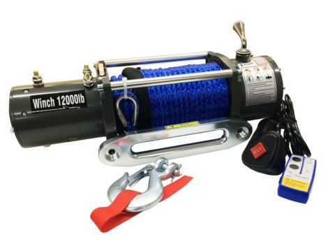 Лебедка ELECTRIC Winch EW 12000 (12В) с синтетическим тросом