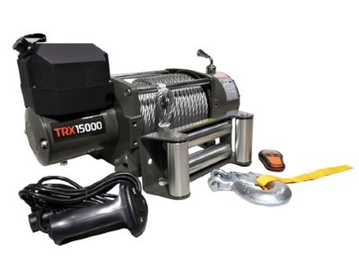 Лебедка автомобильная электрическая 4REVO 15000 (24 вольта, со стальным тросом)