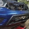 Площадка под лебедку в штатный бампер УАЗ Патриот после 2015 года (под клюз)