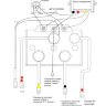 Пульт радиоуправления лебедкой универсальный 12/24V (2 пульта, красный)