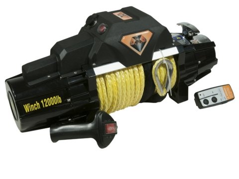 Лебёдка автомобильная электрическая SC12 OWEX 12000 LBS (12V) с синтетическим тросом