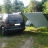 Тент-маркиза 5-ST Awning 1500x2600 с боковыми консолями на крышу авто